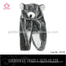 Adult Bear Fur Animal Hat A1112